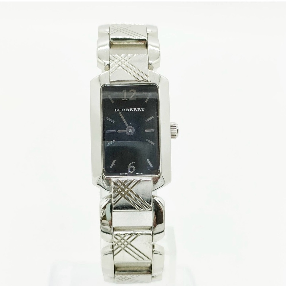 Burberry Black Dial Silver Bracelet Watch